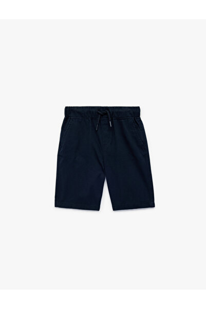 Koton Boy'S Navy Cotton Basic Shorts
