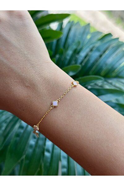 ARGENTAJEW 925 AYAR GÜMÜŞ GOLD MİNİ YONCA BİLEKLİK