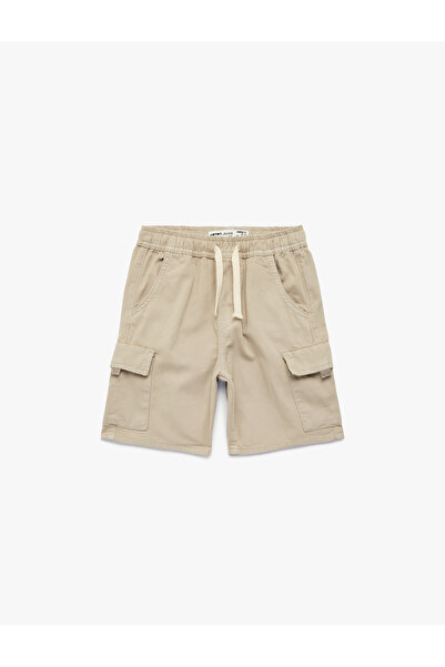 Koton Boy'S Ecru Cargo Shorts