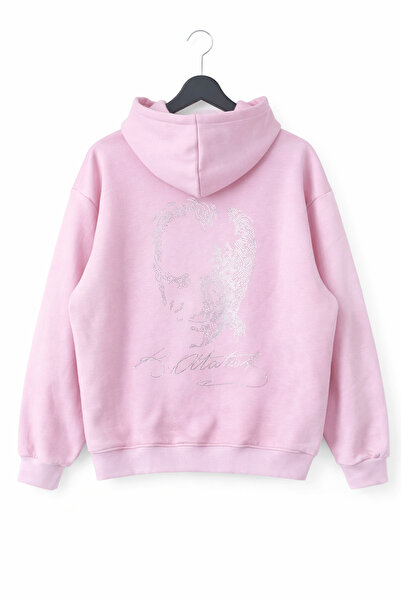 MOONBULL Unisex Ataturk and Ataturk Signature Stone Back Print Detailed Kanga...