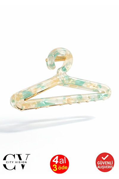 cityvision Hanger Design Turquoise Color Patterned Metal Hairpin 8 cm - Styli...