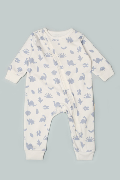 Vauva Baby Kids Jumpsuit Long Sleeve Printed Zippered Girls Boys Pajama Jumpsuit