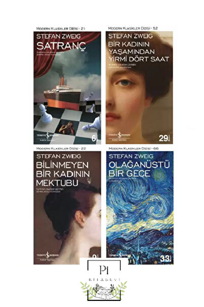 TÜRKİYE İŞ BANKASI KÜLTÜR YAYINLARI Stefan Zweig 4 kitap en çok okunan Zweig ...
