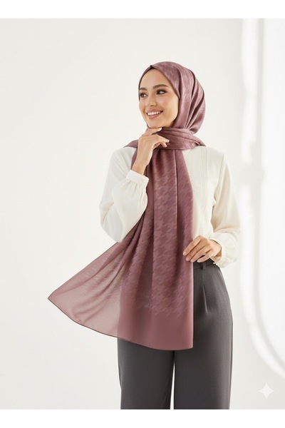 Venom Boutique Bijouterie Accessory Houndstooth Patterned Silk Jacquard Shawl...