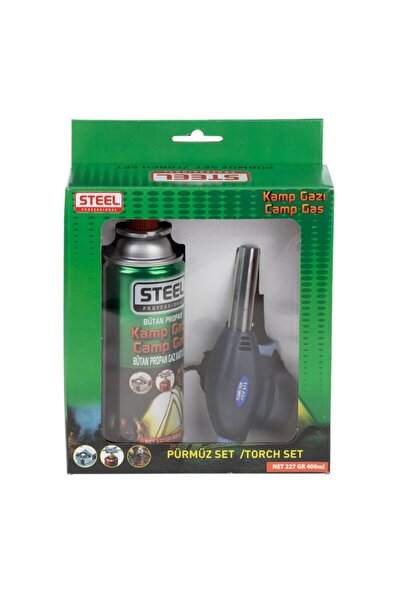 STEEL kamp çakmağı pürmüz set 227 gr. 400 ml Kamp, Outdoor ve Ocak Uyumlu