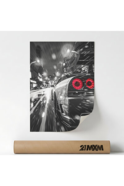 21mxm Poster 'Auto 03' Pe Panza Mata – Design Minimalist, Fara Rama