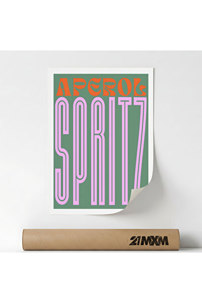 21mxm Poster Decorativ Stil Italian 'Aperitivo 38', Material Textil, A4 (21 x...