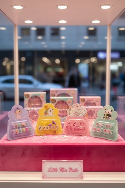 Miniso Figürlü Çocuk Takma Tırnak