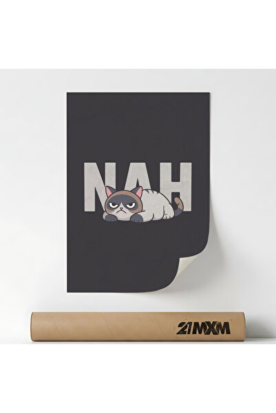 21mxm Poster Decorativ '85 Cat - Nah Bored Cat', Material Textil, A4 (21 x 29...