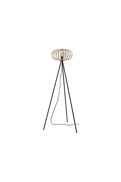 OEM Φωτιστικό Lindby Lielle, Μπαμπού/μέταλλο, μαύρο/, 40 x 68,4 x 151,2 εκ.