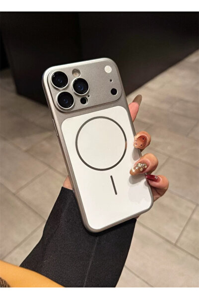 İtarz Iphone 15 ProMax Uyumlu 17 Promax Görünümlü Gri Premium Dönüşüm Kılıf M...