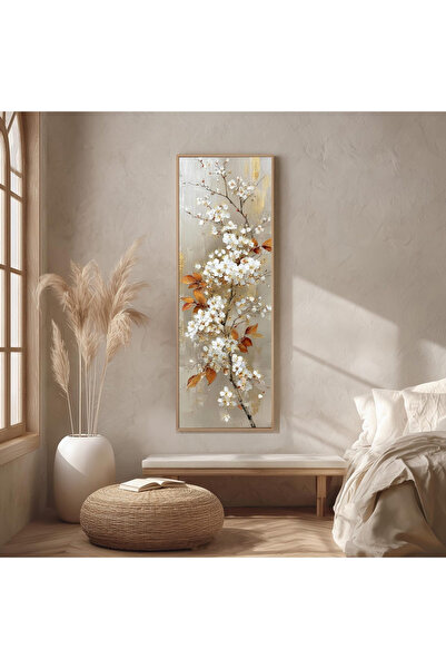 Dekorsiahome Ahşap Çerçeveli Panoramik Oturma Odası Salon Tablosu UZ0365