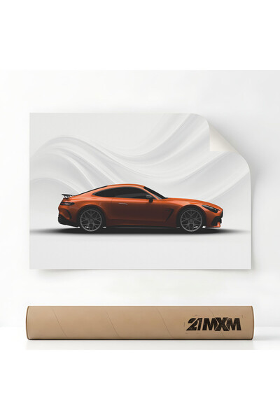 21mxm Poster Auto Premium - 1762 AMG GT63 PRO 2025 Portocaliu – Design Minima...