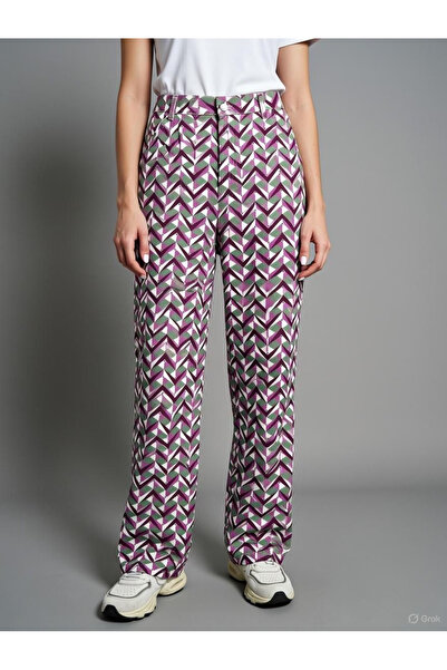 Kutaf Women's High-Waisted Linen Trousers – Loose-Fit Summer Casual Pants