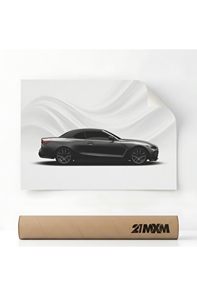 21mxm Αφίσα Auto Premium - 1331 M4 Cabrio 2025 – Μινιμαλιστικός Σχεδιασμός, A...