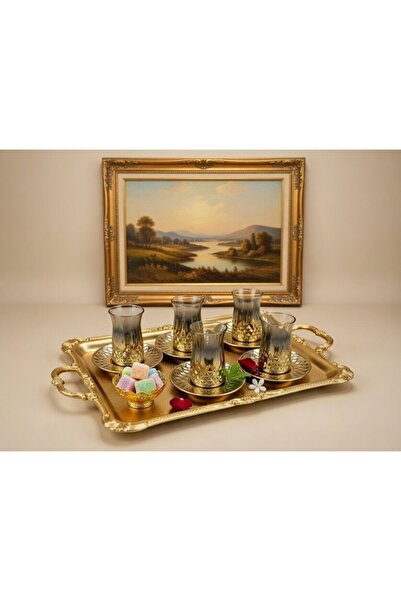 Dream glass Odin Titanium Tea Set 12 Pieces for 6 People