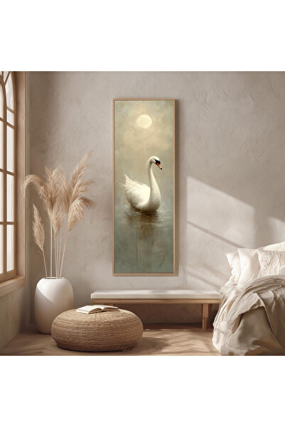 Dekorsiahome Ahşap Çerçeveli Panoramik Oturma Odası Salon Tablosu UZ0367