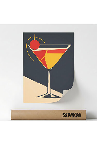 21mxm Poster Decorativ Tematica Bar & Cocktail - 'Bar 36', Material Textil, F...