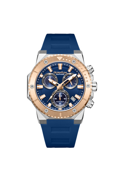 Quantum Men's Analog Blue Dial Watch - HNG1232.599