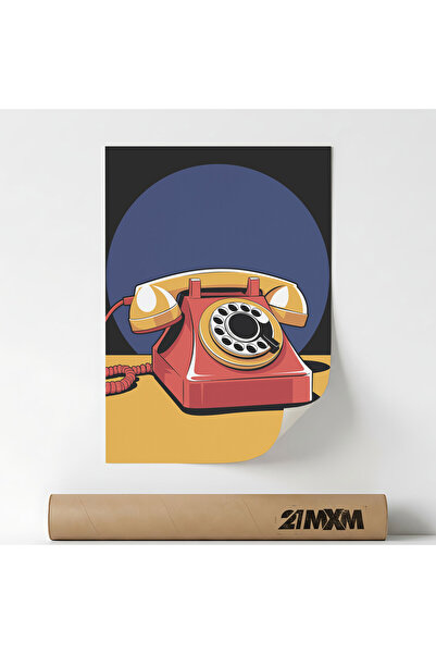 21mxm Poster decorativ, ilustratie pop art, Phone Pop Art, A4 (21 x 29.7 cm),...