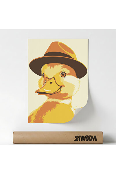 21mxm Poster decorativ, ilustratie pop art, Duck Pop Art, A3 (29.7 x 42 cm), ...