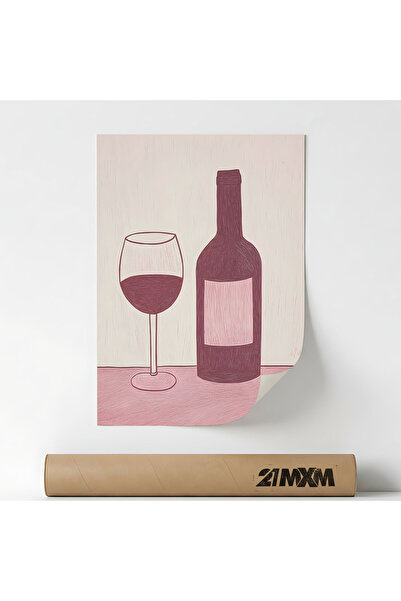 21mxm Poster Decorativ Tematica Bar & Cocktail - 'Bar 48', Material Textil, A...