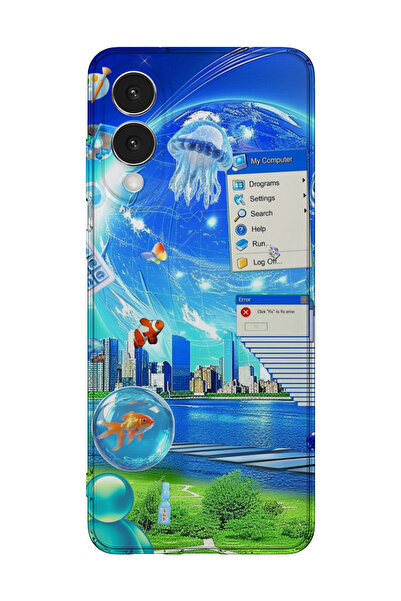 lelia غطاء هاتف شفاف مطبوع متوافق مع سامسونج جالاكسي S25 إيدج |   مجموعة: إير...