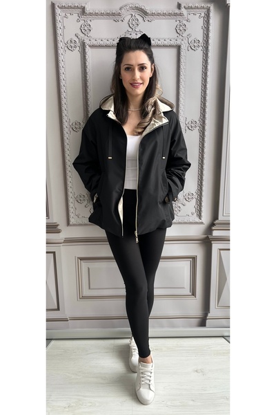 OnlyForYou Women's fleece jacket, 2-sided, with hood