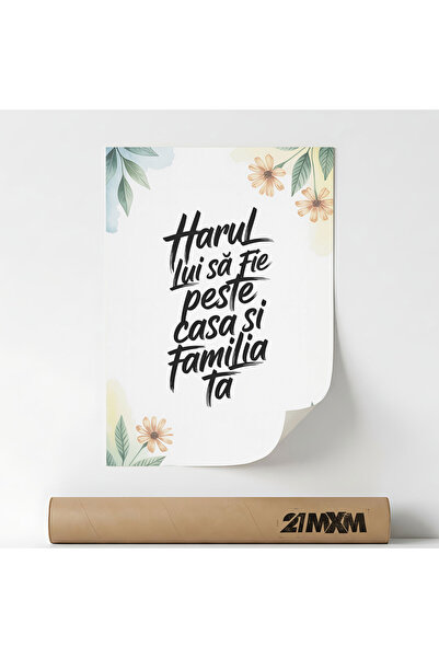 21mxm Poster decorativ Harul Lui, design modern, textil mat, fara rama