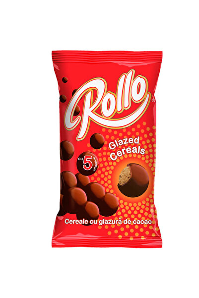 Rollo Cereale glazurate cu cacao, 100 g,