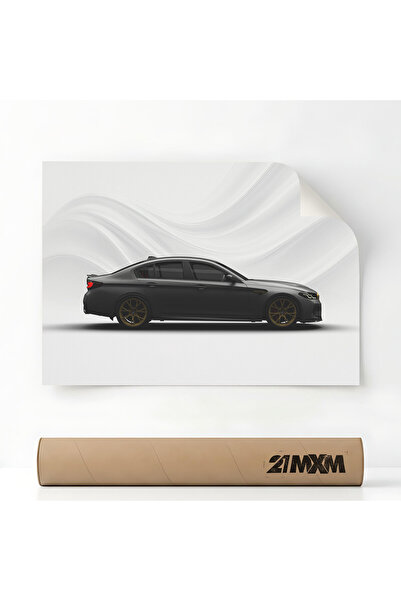 21mxm Poster Auto Premium - 1619 M5 CS F90 - Negru – Design Minimalist, A4 (2...