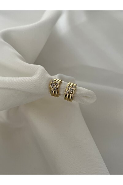 yeknova Xuping 14K Gold Renginde Yıldız Model Zirkon Taşlı Kararmaz Kadın Hal...