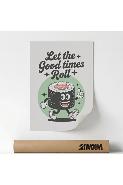 21mxm Poster decorativ, Let The Good Times Roll, material textil, 29.7x42cm, ...