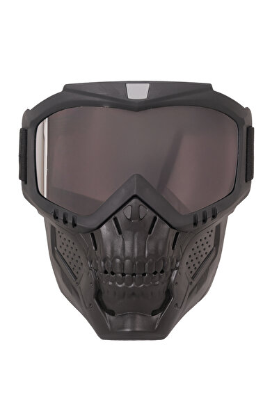 GP KOMPOZİT Msk002 Enduro / Off-Road Masked Mirrored Motorcycle Goggles Black