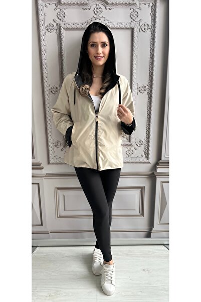 OnlyForYou Women's fleece jacket, 2-sided, with hood