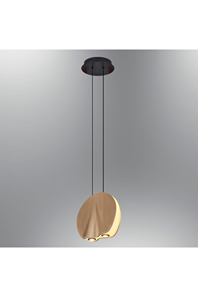 Özcan Aydınlatma 5732K-1A-03 Oyster Tekli Sarkıt 20Cm Sarı
