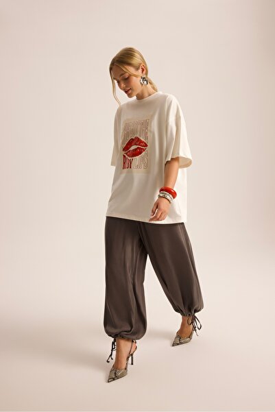 MAI STUDIOS CO. Pantaloni Shalwar Aria Antracit