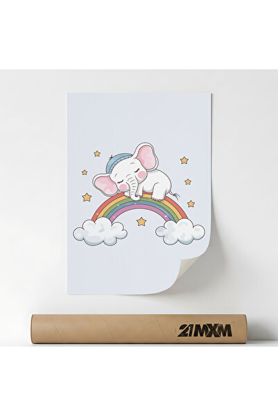 21mxm Poster Decorativ '24 Sleeping Elephant', Material Textil, Fara Rama