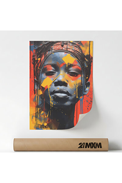 21mxm Poster 'Arta 04' Pe Panza Mata – Design Minimalist, A4 (21 x 29.7 cm), ...