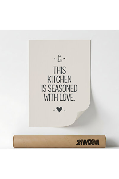 21mxm Διακοσμητική αφίσα, Love Seasoned, μοντέρνο στυλ, 29,7x42εκ., Χωρίς Πλα...