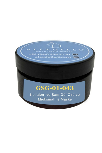 ALEXDELLO AD&GS GSG-01-043 – Kolajen, Şam Gülü Özü ve Miyoksinol İçeren Göz Ç...