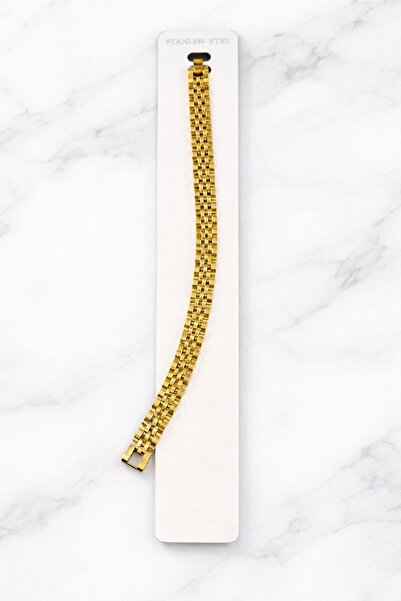 More Black Gold Model Gold Color Stainless Unisex Bracelet