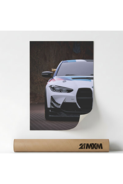 21mxm Αφίσα αυτοκινήτου υψηλής ποιότητας - M4 GT3 09 – Μινιμαλιστικός σχεδιασ...