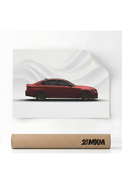 21mxm Poster Auto Premium - 1614 M5 CS F90 - Red – Design Minimalist, 30 x 40...