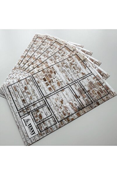 Onwize Korean Vintage Brick Label Sticker Set – 5 Sayfa Dekoratif Çerçeve Etiket