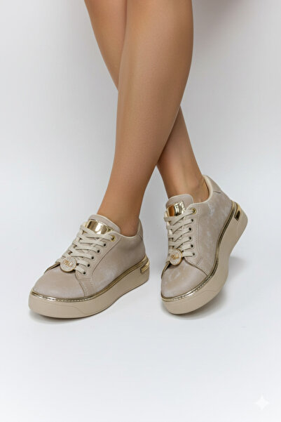 fikret bağcı Flexible Rubber Sole Lace-Up Nubuck Satin Casual Women's Shoes –...