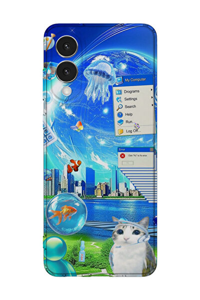 lelia غطاء هاتف شفاف مطبوع متوافق مع سامسونج جالاكسي S25 إيدج |   مجموعة: إير...