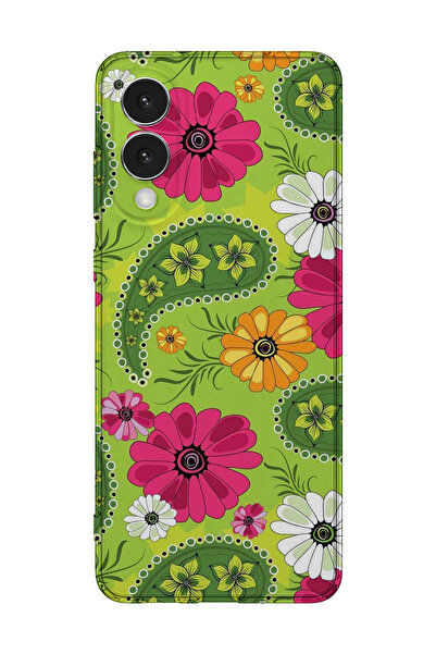 lelia غطاء هاتف شفاف مطبوع متوافق مع سامسونج جالاكسي S25 إيدج |   مجموعة فلور...