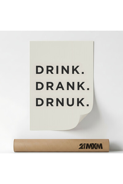 21mxm Διακοσμητική αφίσα με θέμα μπαρ και κοκτέιλ - 'Bar 450', ύφασμα, A4 (21...