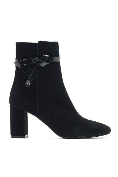 Sofia Baldi Sword Black Suede Women's Heel Boots